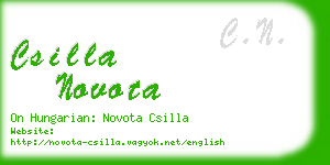 csilla novota business card
